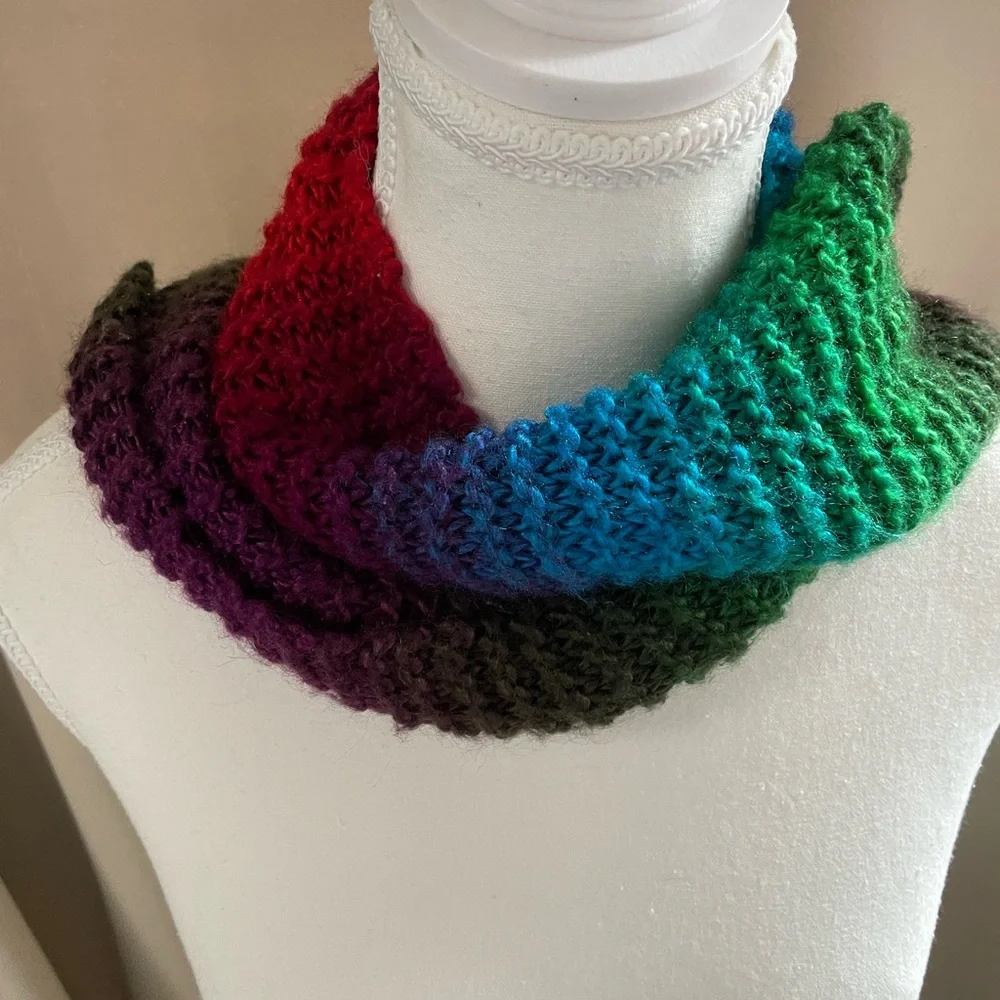 Multicolor Knit Scarf